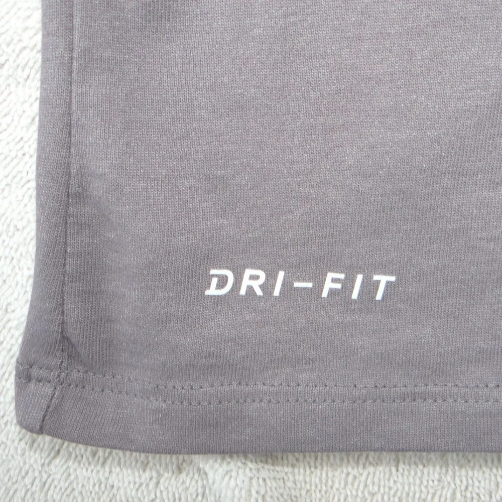 Nike Dri-FIT‎ Mens Long Sleeve Training Shirt Grey Athletic Cut Large